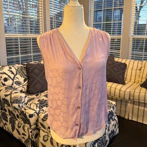 CAbi S Sleeveless Purple Blouse
